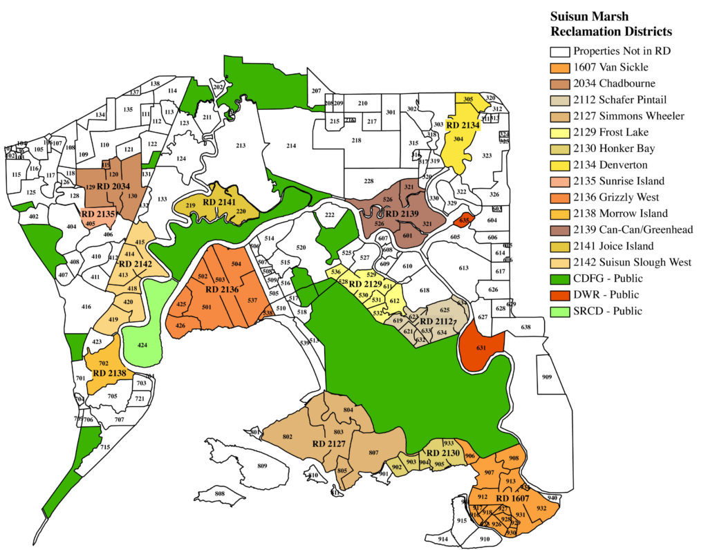 Maps Suisun RCD   Suisun Marsh Reclamation Districts 1024x796 