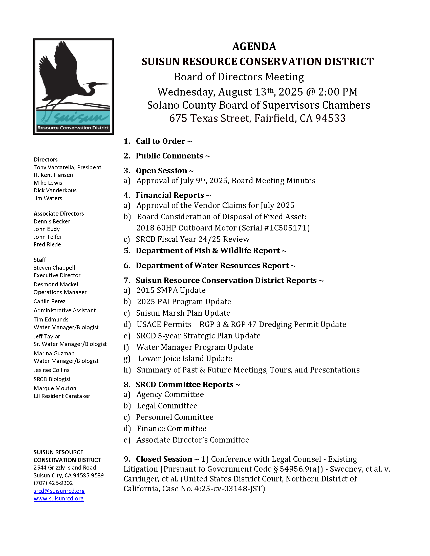 Board Agendas