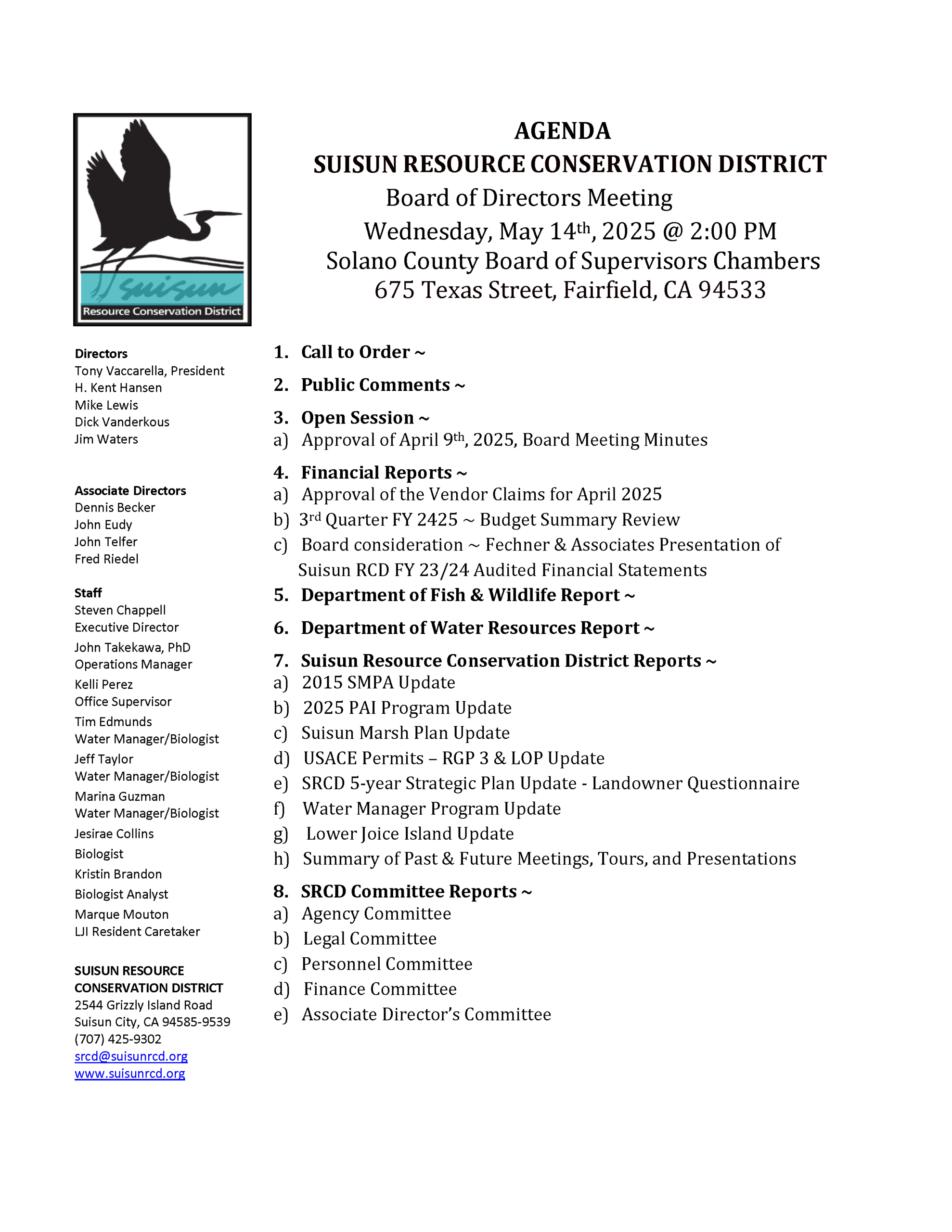Board Agendas