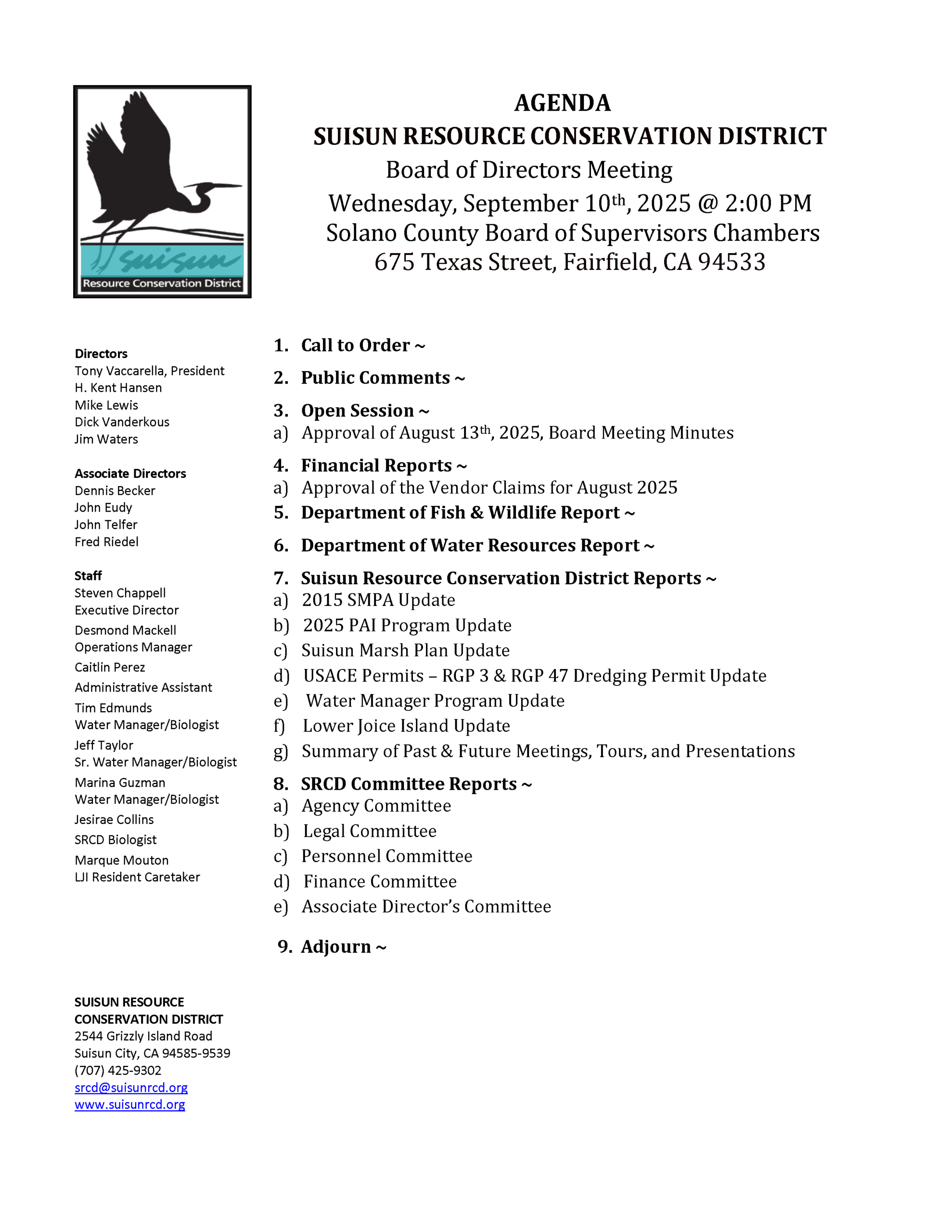 Board Agendas