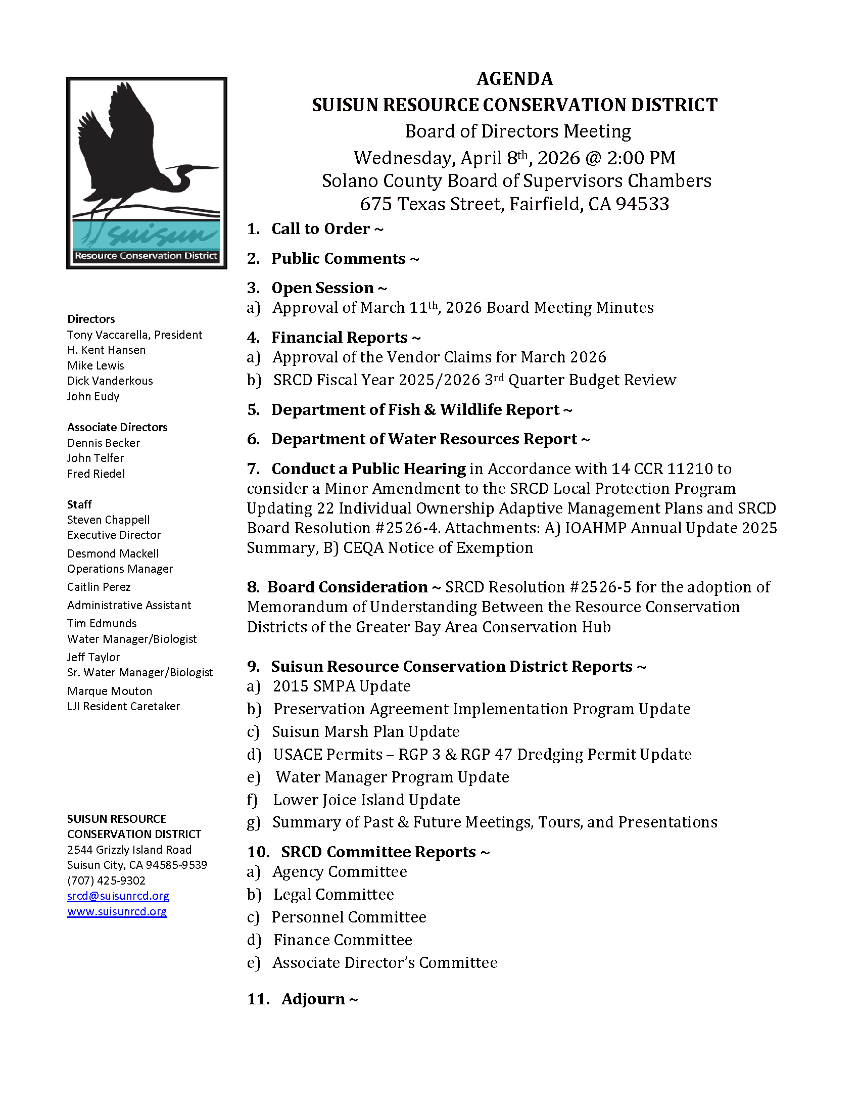 Board Agendas Board Agendas