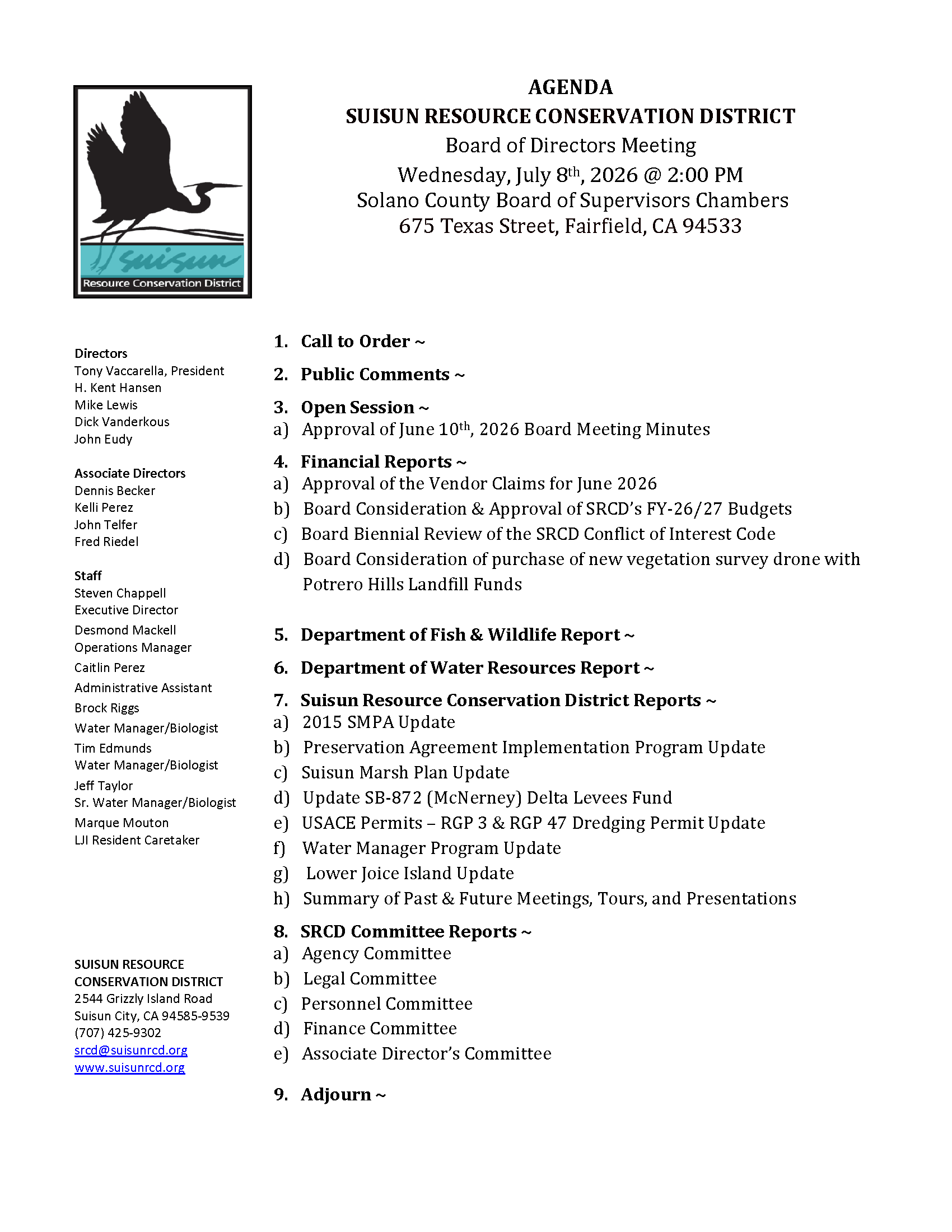 Board Agendas