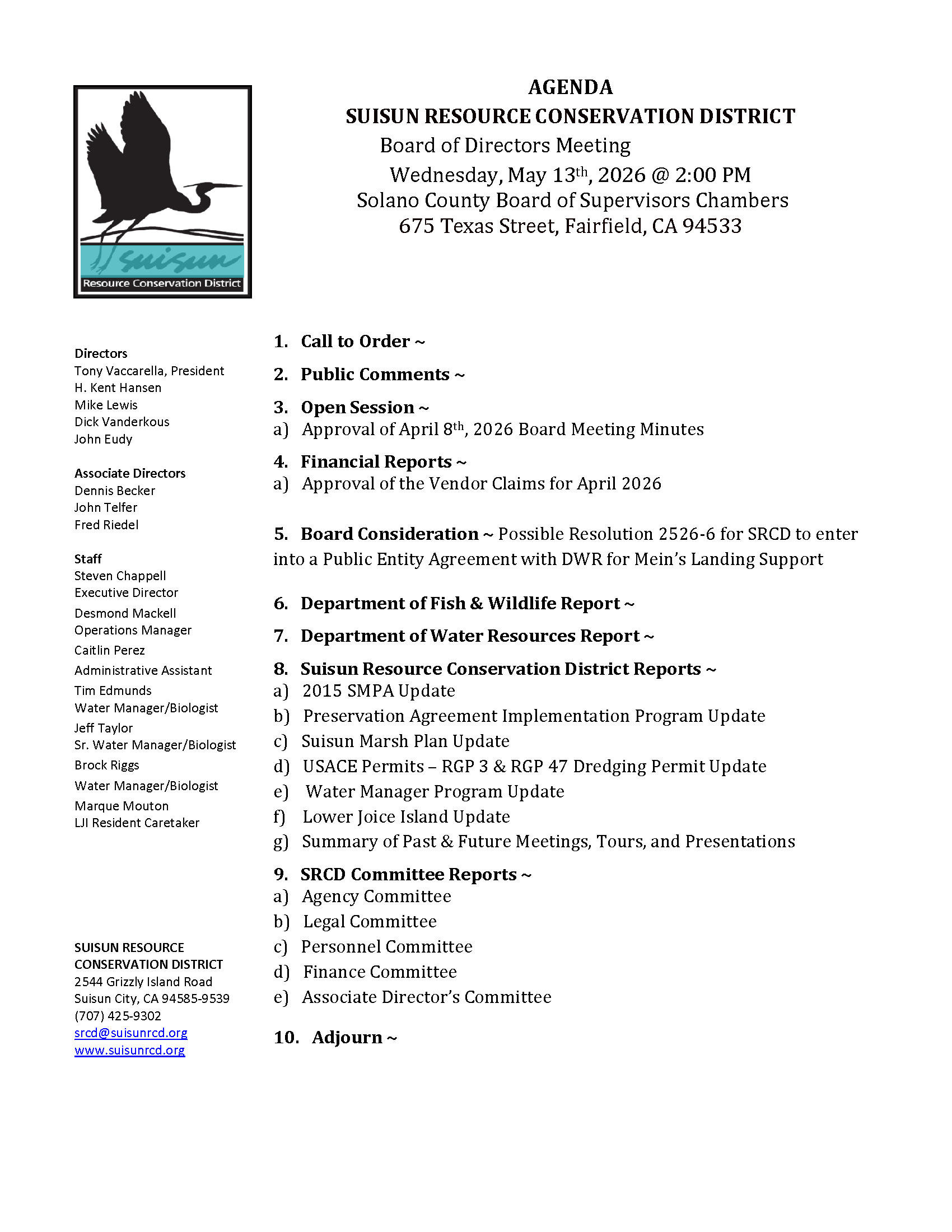 Board Agendas