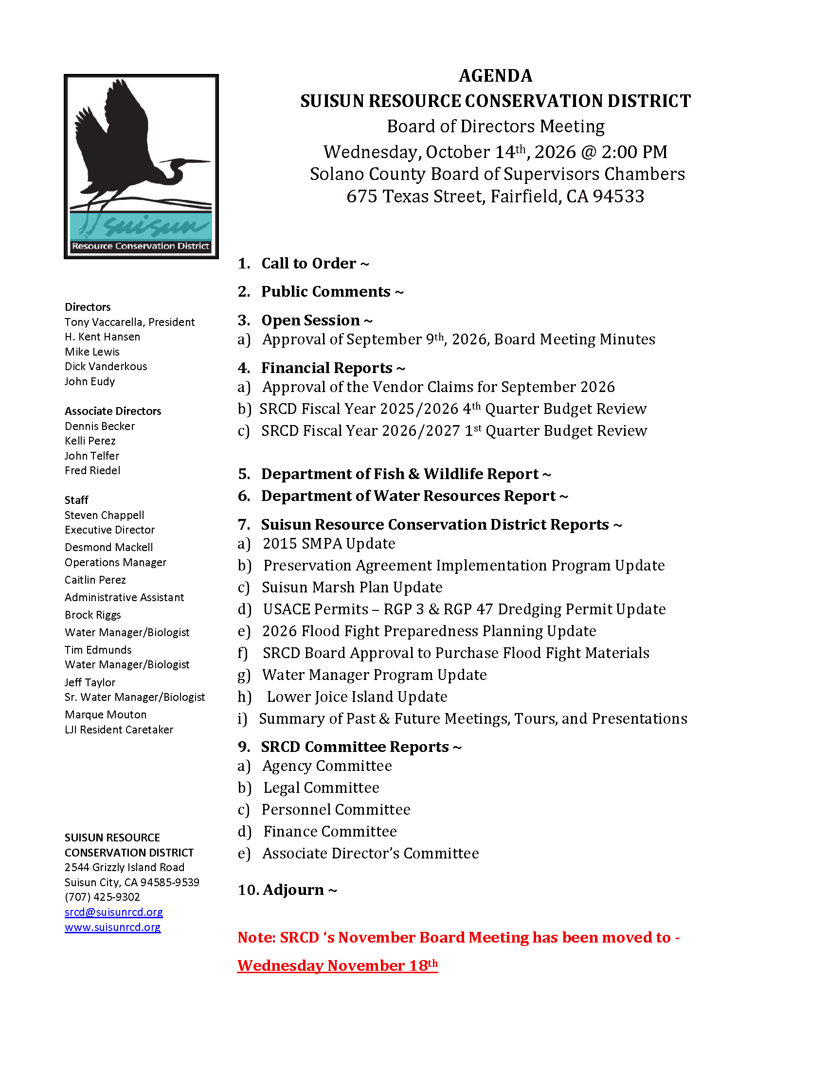 Board Agendas Board Agendas