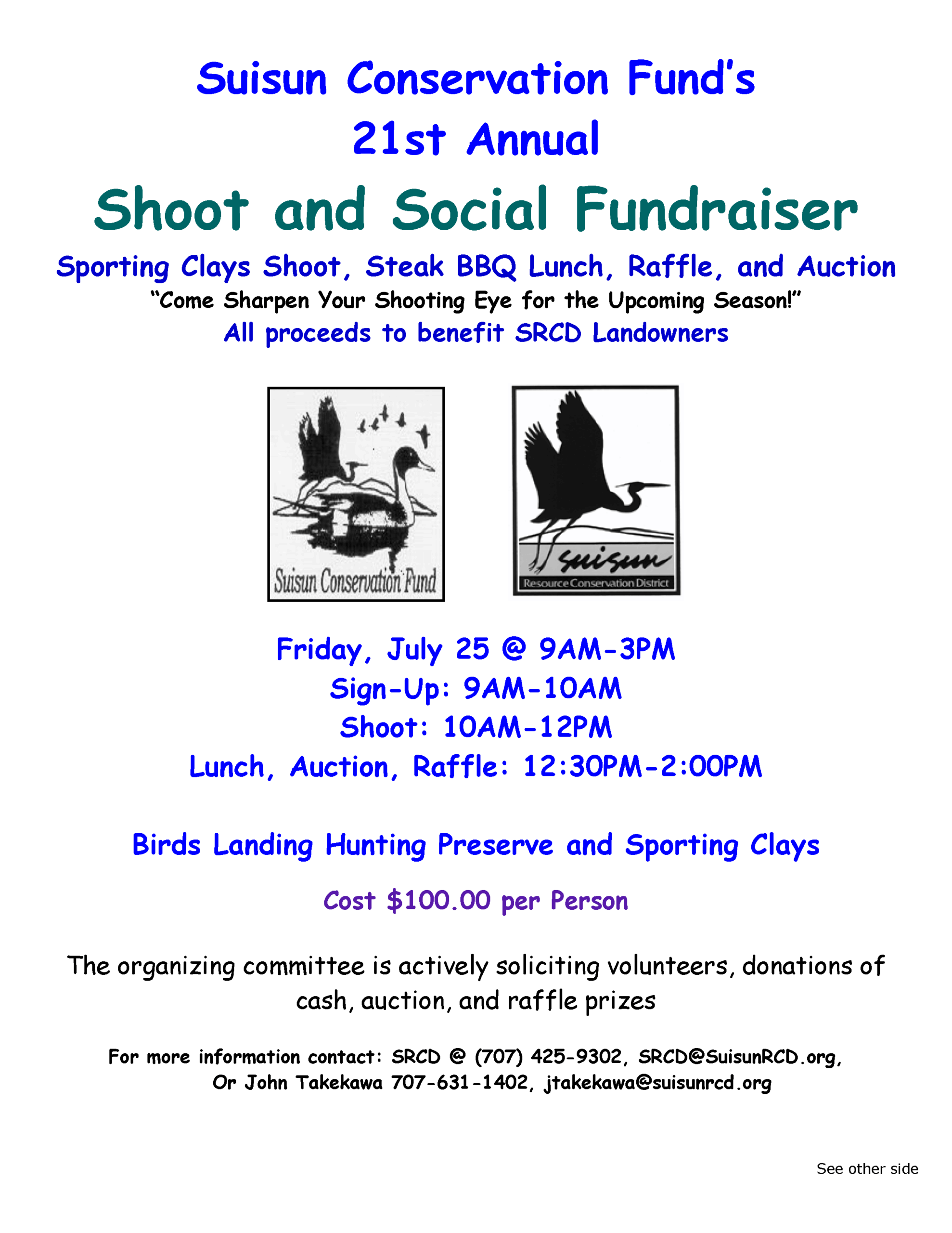 2025 SCF 21st Annual Suisun Conservation Fund Fun Shoot and Social_v1_Page_1